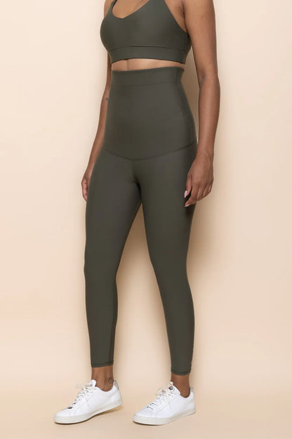 DK Active postnatal support pants in khaki image 2